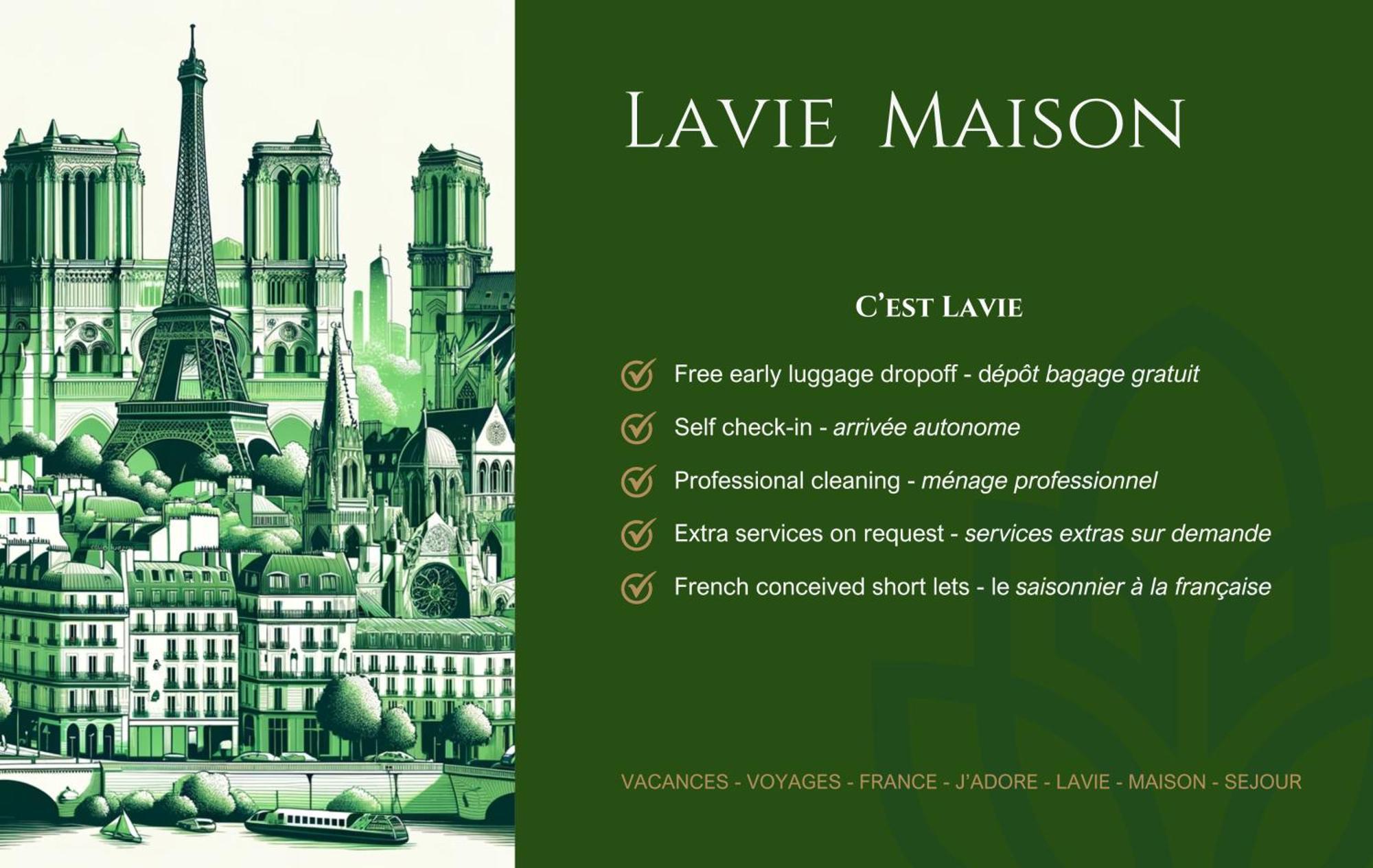 Lavie Maison Hot Tub And Ac Near Arc De Triomphe Paris Eksteriør bilde